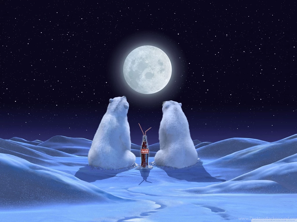 Two Bears At The Moon Wallpapers And Images Wallpapers, Pictures ...