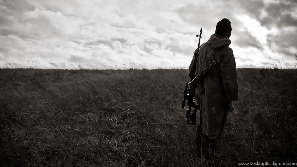 Download Wallpapers 1920x1080 War, Field, Warrior, Sky, Weapons ...