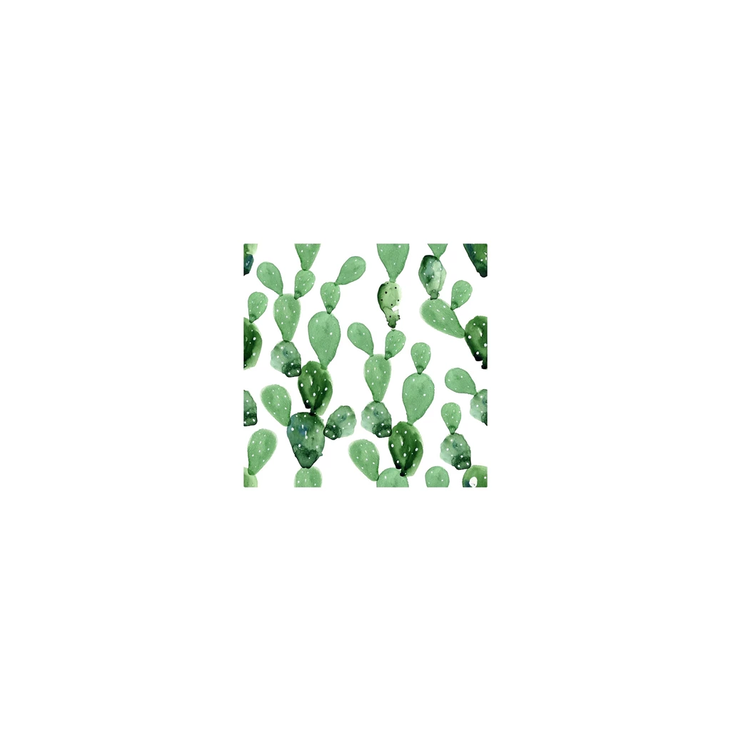 Watercolor Cactus Wallpaper, Contemporary Wall Paper