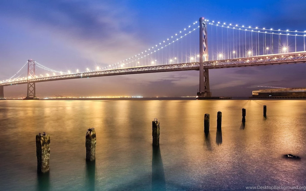 Golden Gate Bridge Lights Wallpapers
