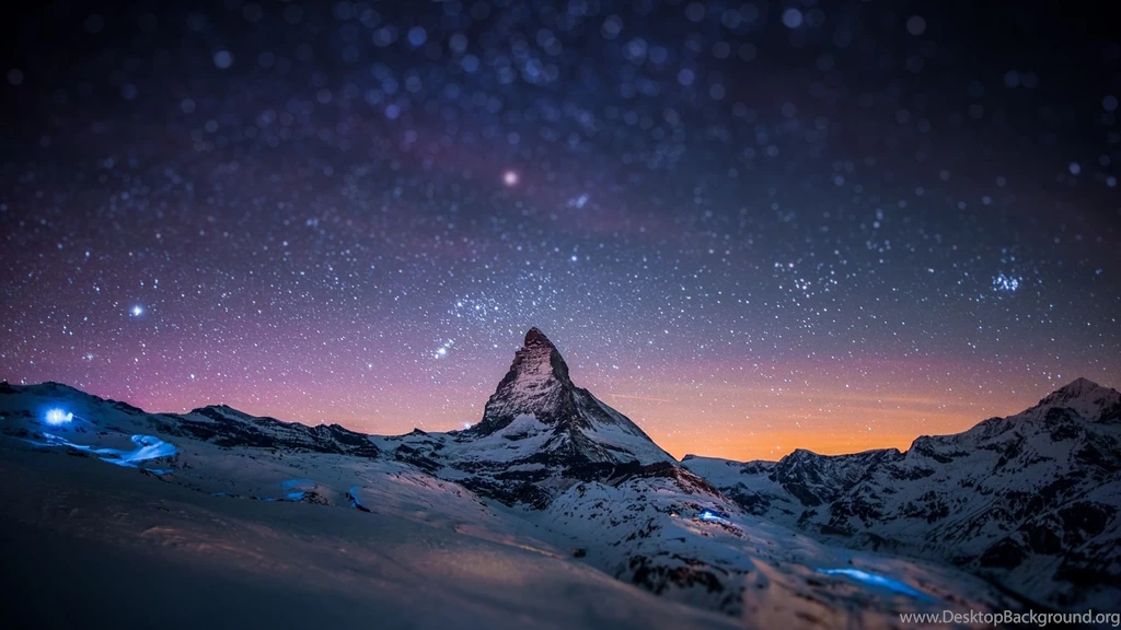 Download HD Mountains Night Sky Blurred Stars Light Show Wallpapers ...