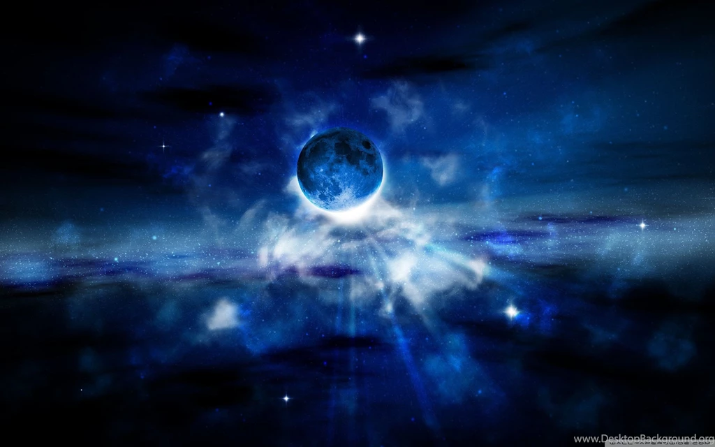 Black And Blue Moon Wallpapers