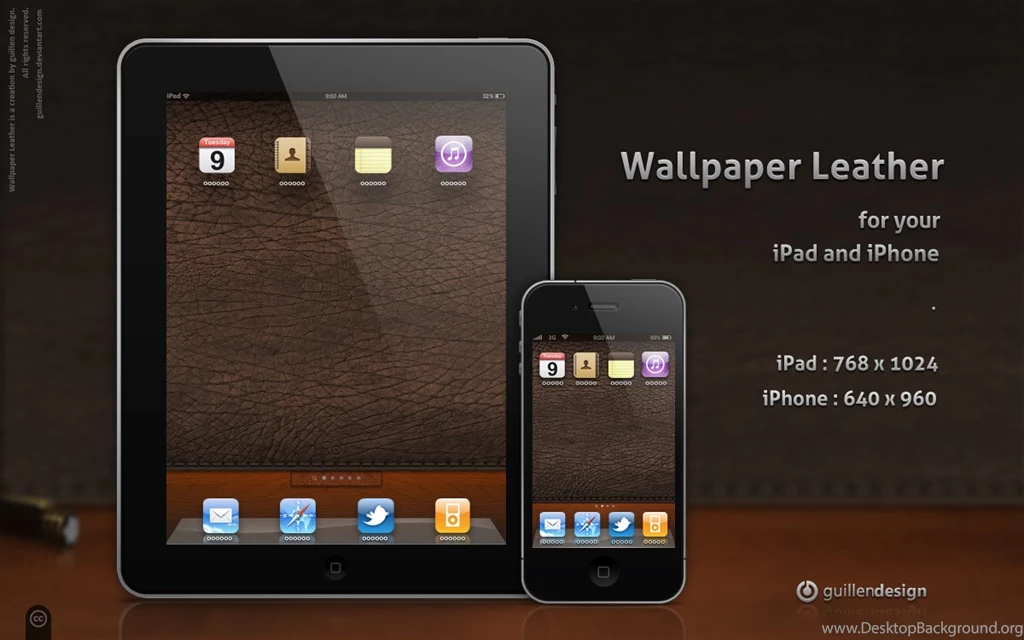 IPad iPhone .Wallpapers Leather By GuillenDesign On DeviantArt