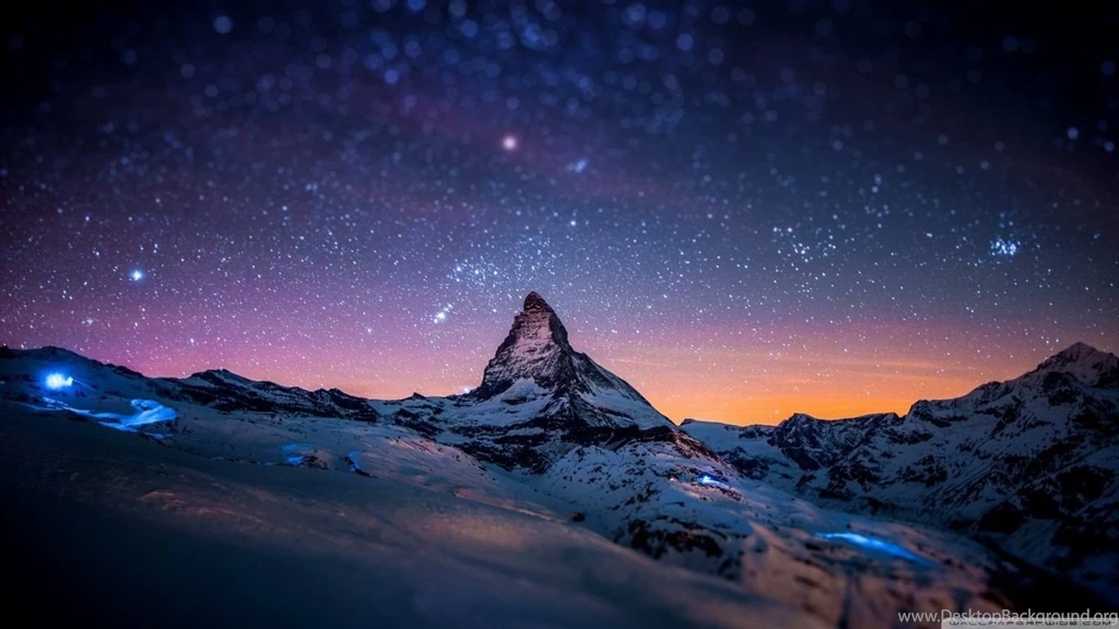 Mountain At Night HD Desktop Wallpapers : High Definition ...