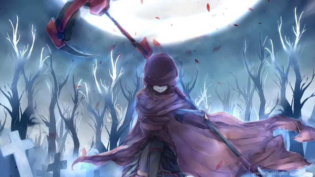 Download Wallpapers 1366x768 Ruby, Rwby, Anime, Drawing, Cape ...