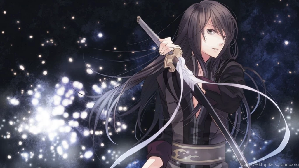 Download Wallpapers 1366x768 Anime, Boy, Kimonos, Sword, A Star ...