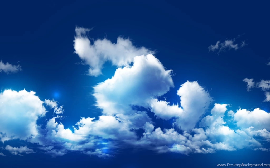 Blue Sky Clouds Wallpaper.