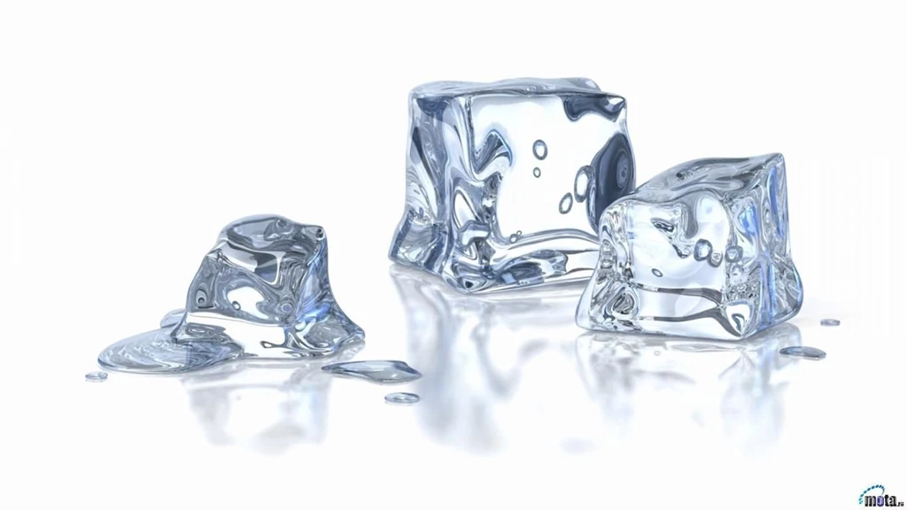 Download Wallpapers Ice Cubes. Isolated On White (1366 X 768 ...