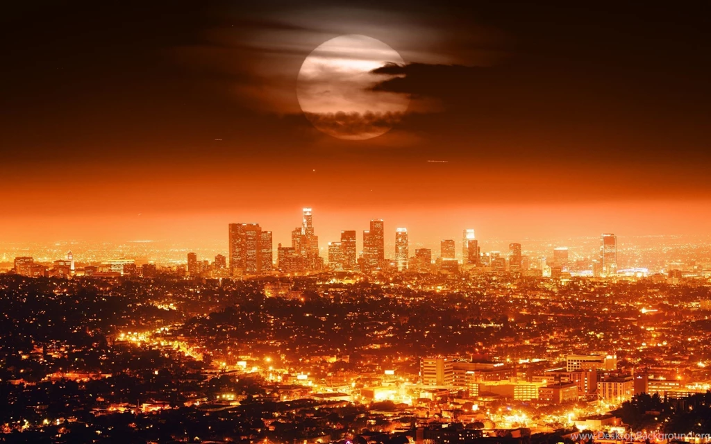 Los Angeles Skyline At Night California Wallpapers 2560x1600 ...