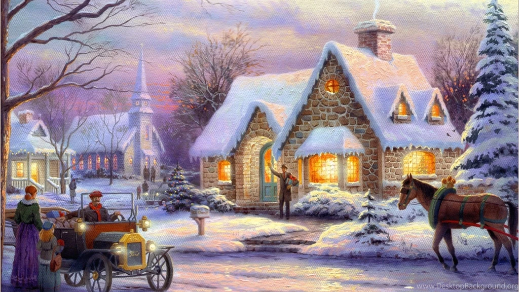 Download Wallpapers 2048x1152 Holiday, Graphic, Home, Winter ...