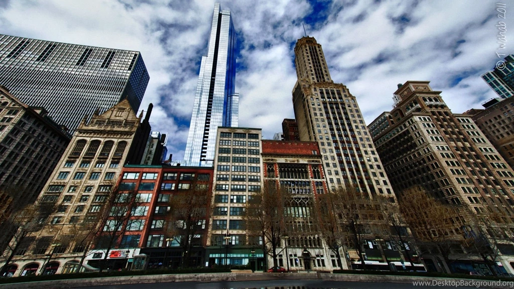 Illinois Tag Wallpapers: Michigan Avenue Chicago Cityscape ...