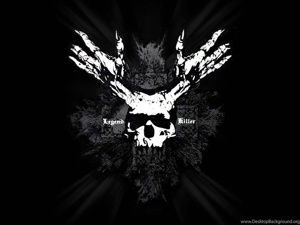 Download Creative Skull In Black And White Wallpapers