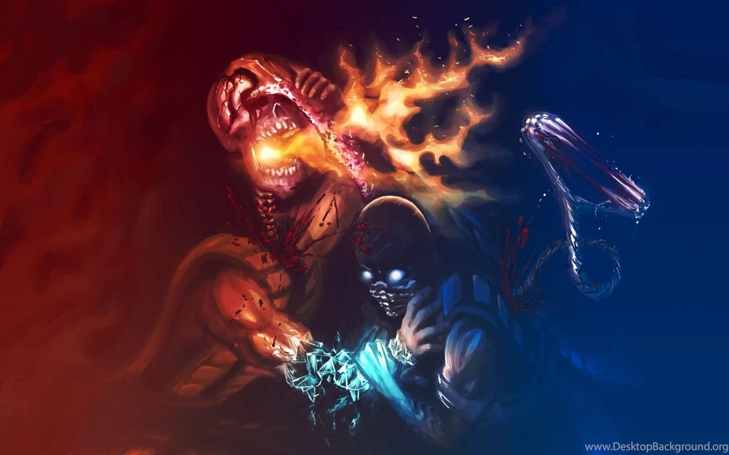 Download Wallpapers 1680x1050 Mortal Kombat, Scorpion, Sub Zero ...