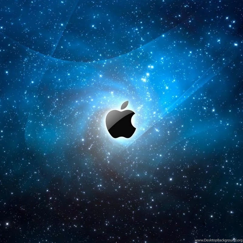 Apple Glow Blue Laptop Backgrounds