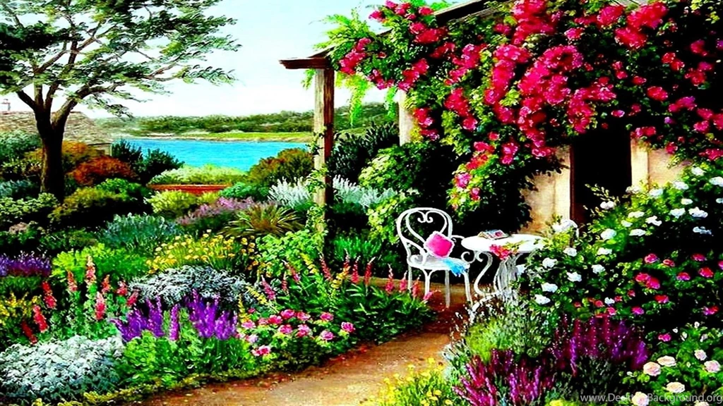 Spring Garden Desktop Wallpaper, Spring Garden Photos
