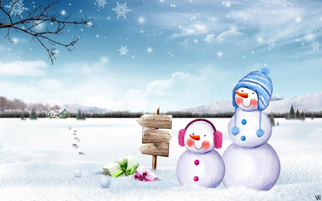 2297) Cute Snowman HD Backgrounds Wallpapers WalOps.com