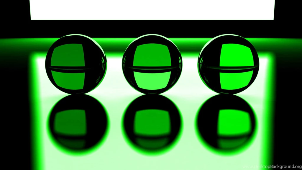 3d Green Balls HD Wallpapers