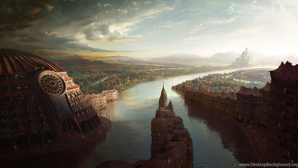 40 3D Fantasy Places 1920×1080 Wallpapers