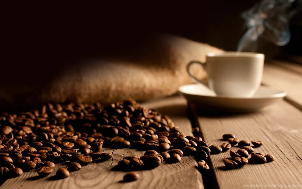 Raw Coffee Beans Wallpaper.