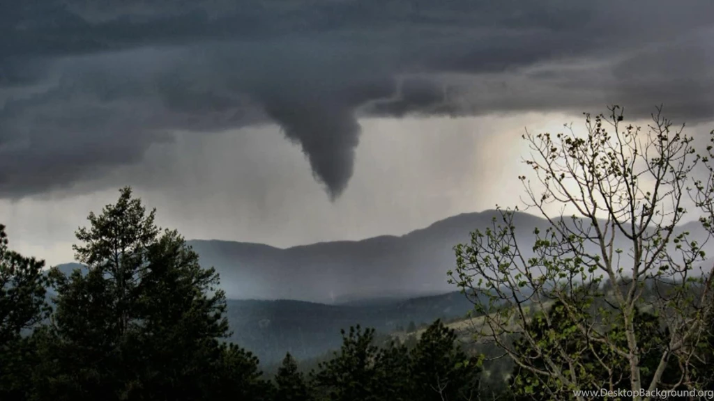 Tornado Storm Rain Disaster Nature Sky Backgrounds HD Desktop ...