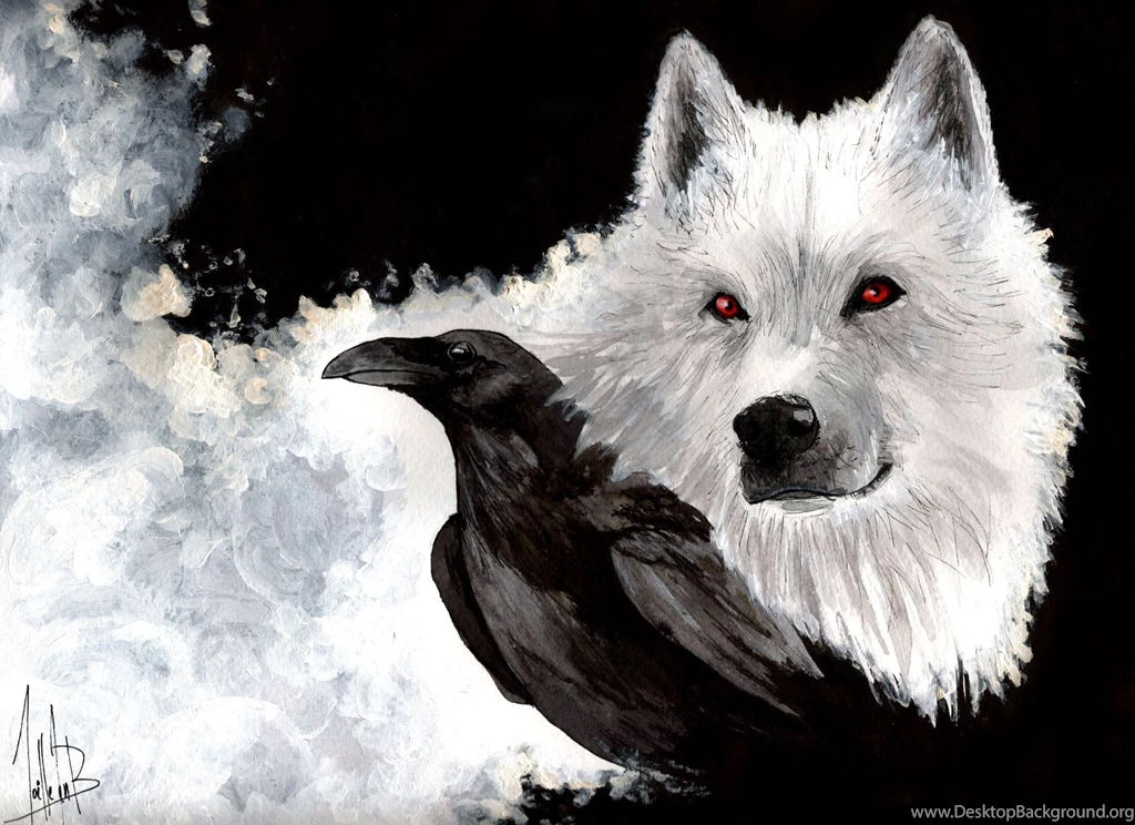 Download Wallpapers Game Of Thrones, Snow, Wolf, White, Eyes ...