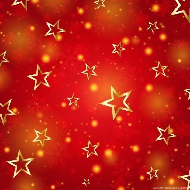 Red Abstract Backgrounds With Golden Stars Vector