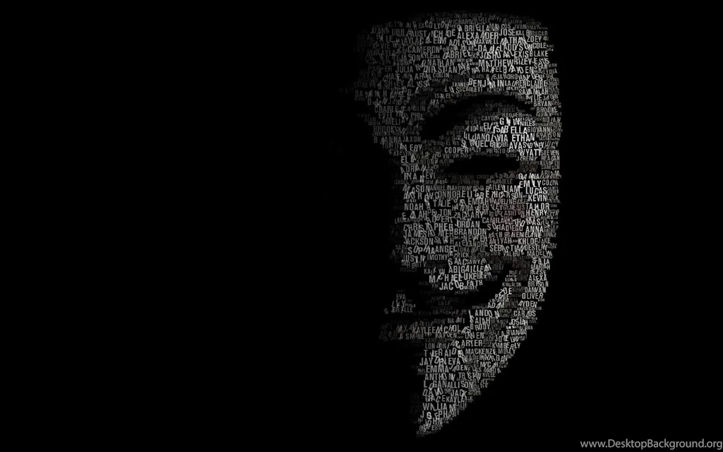 Anonymous MoVies Quotes Typography Guy Fawkes v For Vendetta Black Background.jpg