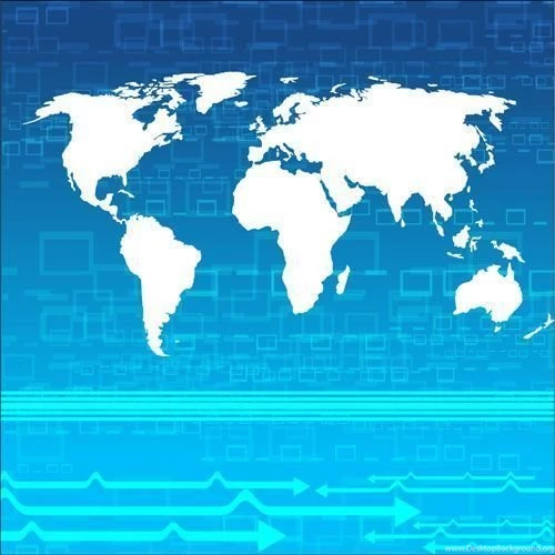 Continents on high tech background vector.jpg