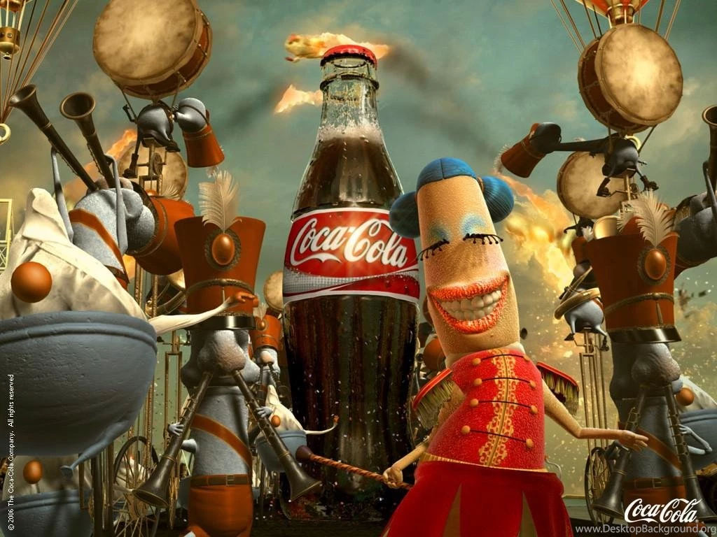 My Free Wallpapers Abstract Wallpapers : Coke Happiness