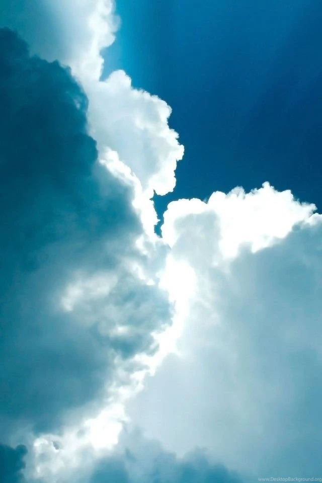 Blue Clouds iPhone 4s Wallpapers Download