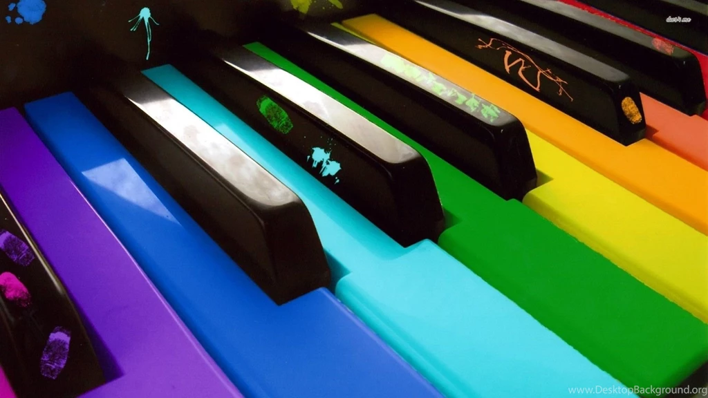 Colorful Keys On The Piano Wallpapers Music Wallpapers