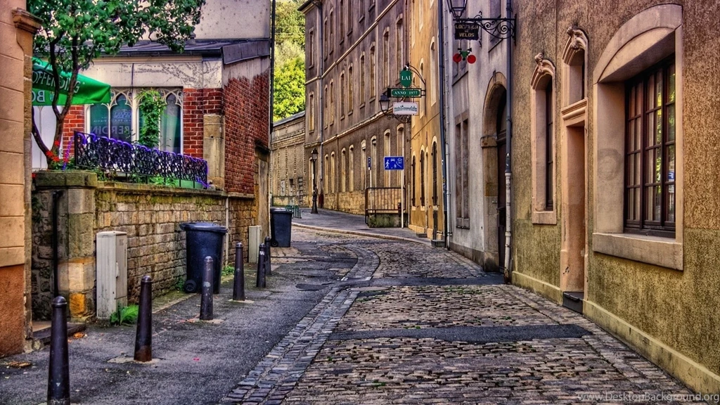 Download Wallpapers 1920x1080 City, Street, Alley, Building, Brick ...