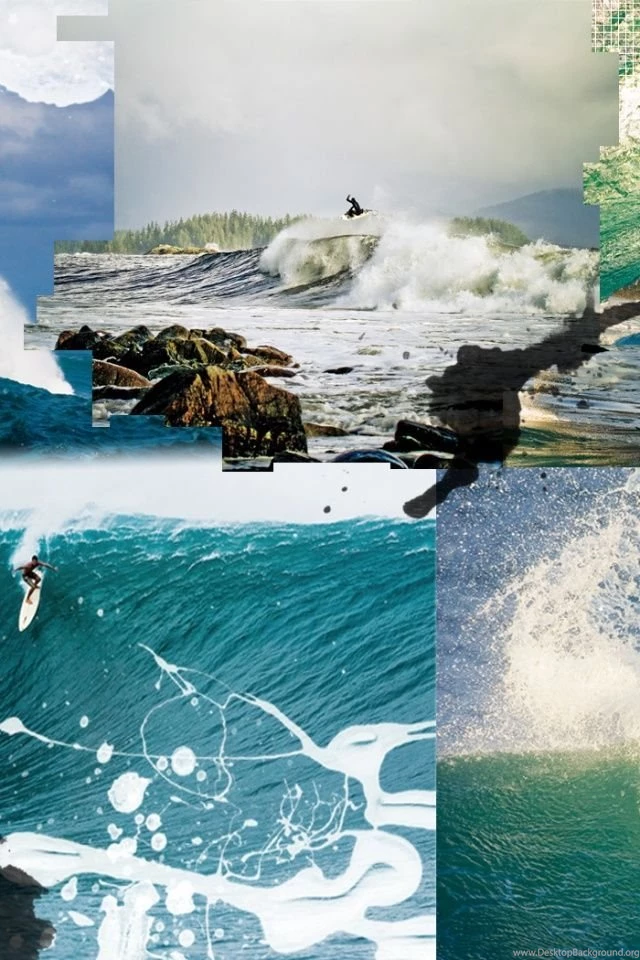 640x960 Surf Collage Iphone 4 Wallpapers