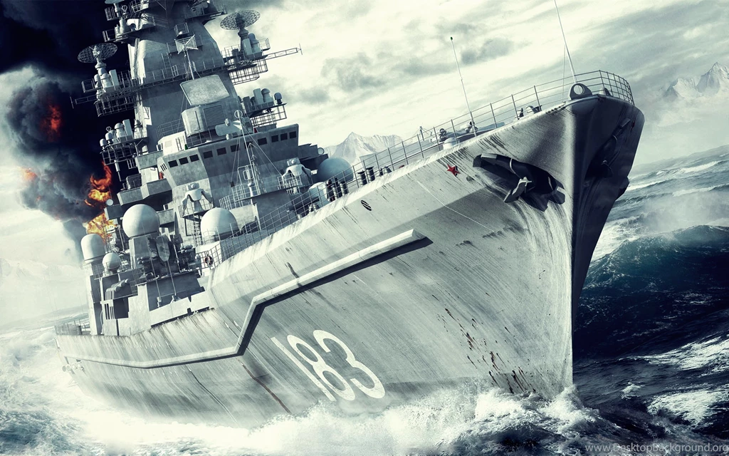 Warship Battleship Wars Destructive Sea Movies Ocean Fires ...