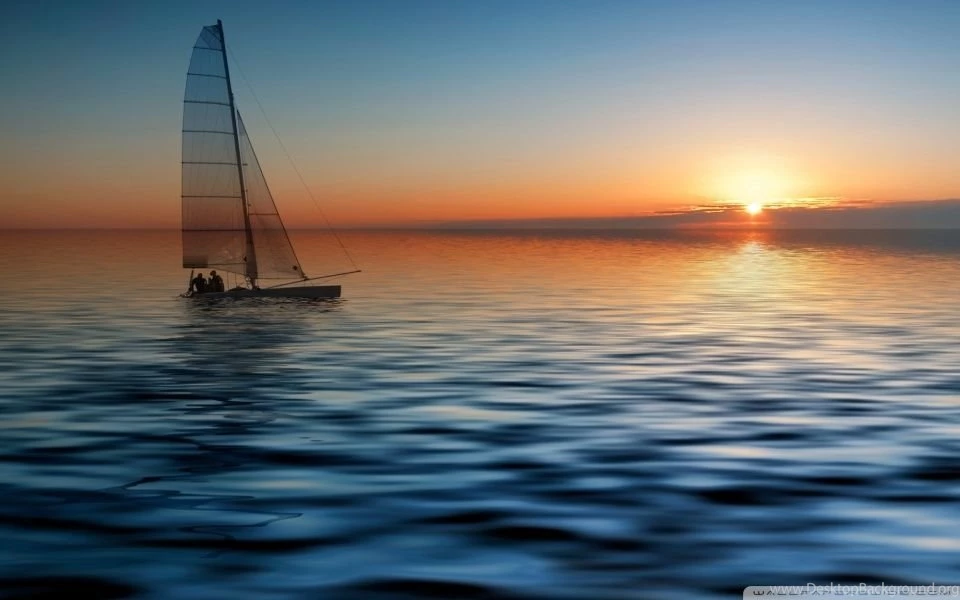 Boat At Sea HD Desktop Wallpapers : Widescreen : High Definition ...