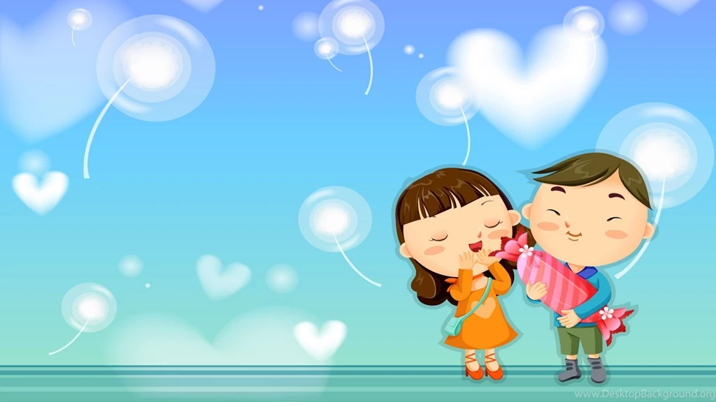 Love Cartoon, Couple, Vector, 1920x1080 HD Wallpapers And FREE ...