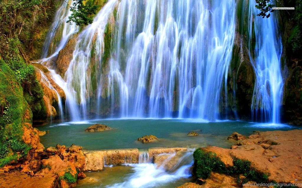 Beautiful Blue Waterfalls Wallpapers Desktop Background