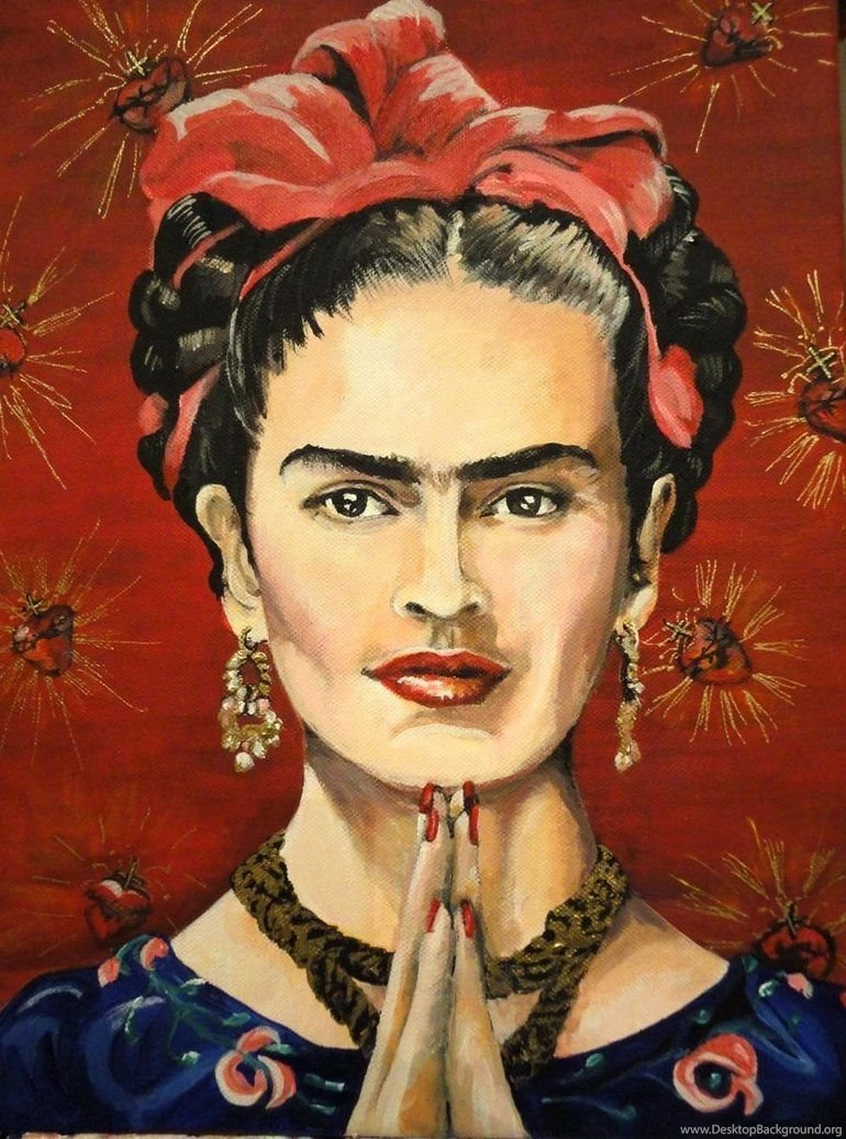 A Joyful Exit, A Portrait Of Frida Kahlo In Acryli By Noveltydoll ...