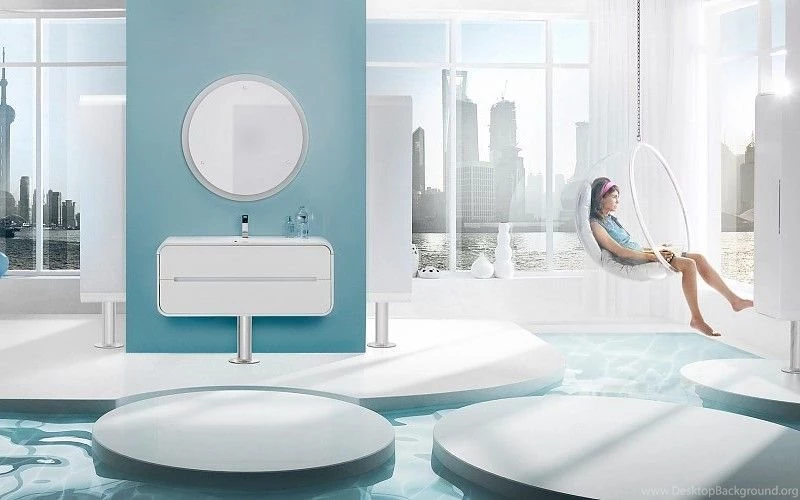 Interior Design Room Furniture Scenice Appool Water Cities Women ...