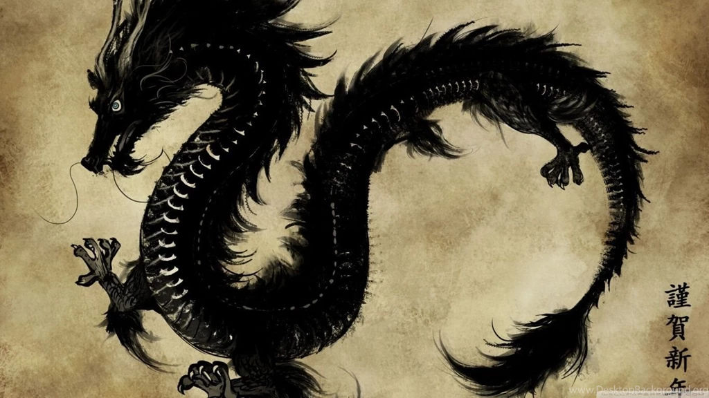 Chinese Black Dragon HD Desktop Wallpapers : High Definition ...