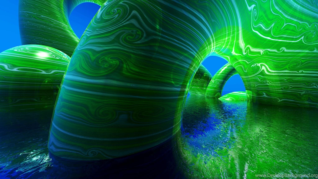 Top Green 3d Abstract Wallpaper Images For Pinterest