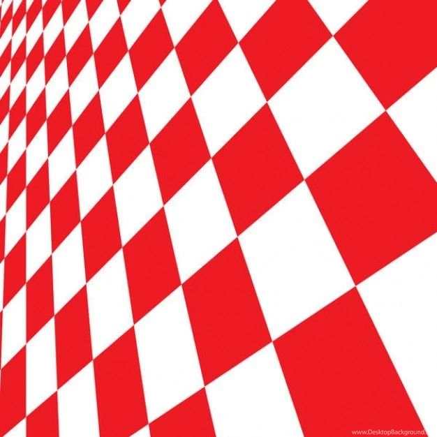 Checkered Red And White Backgrounds Vector
