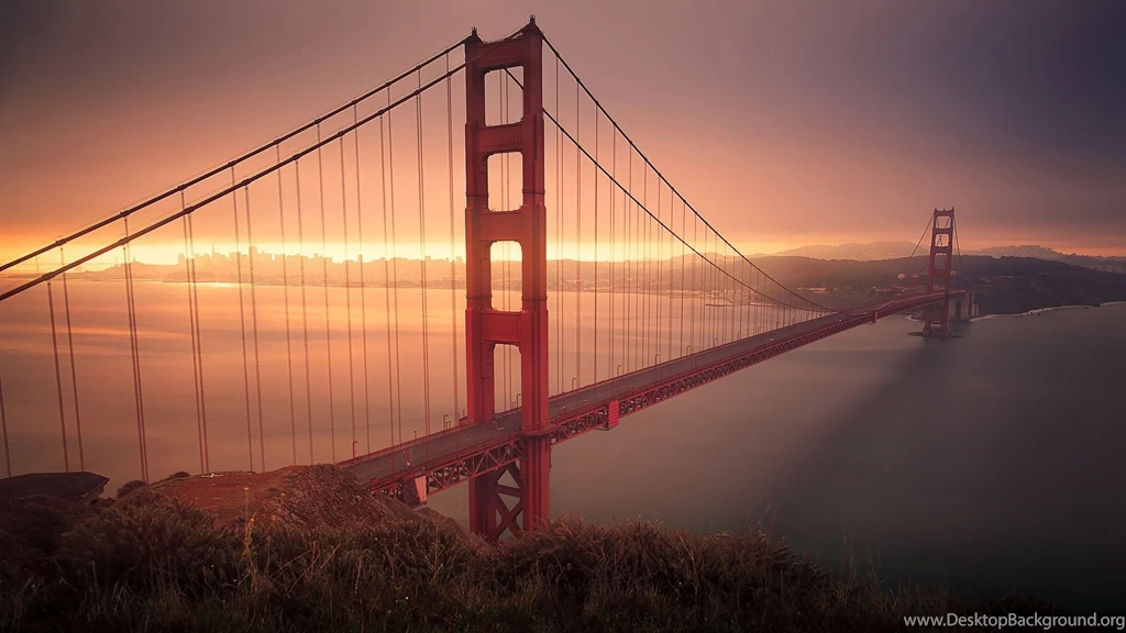 Fog Golden Gate Bridge Landscapes Multiscreen Nature Sunset ...