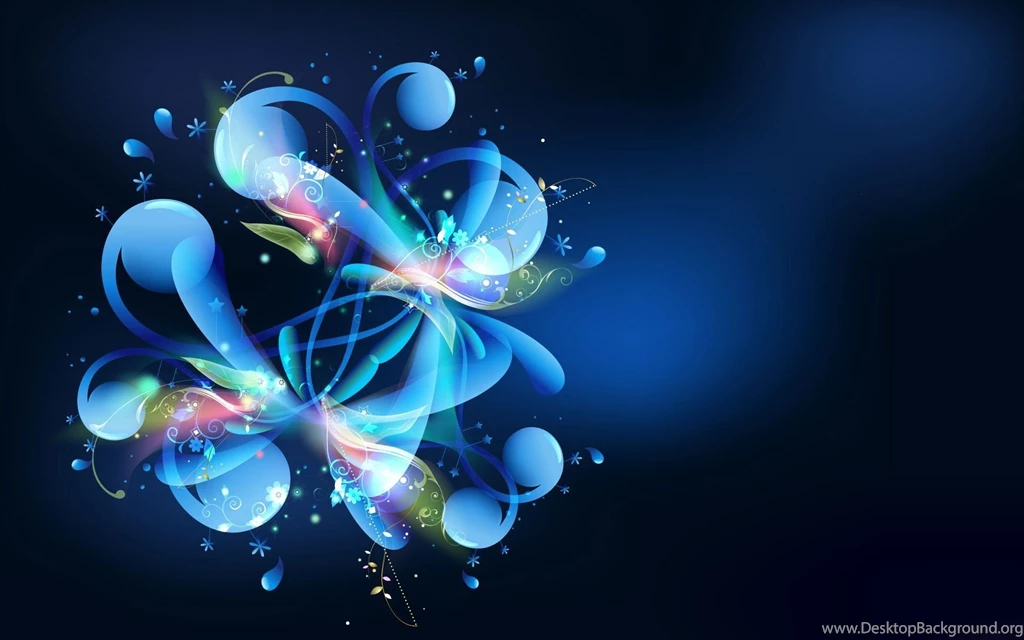 Neon Wallpapers Vector Blue Flowers Image. Jpg Wallpapers HD ...