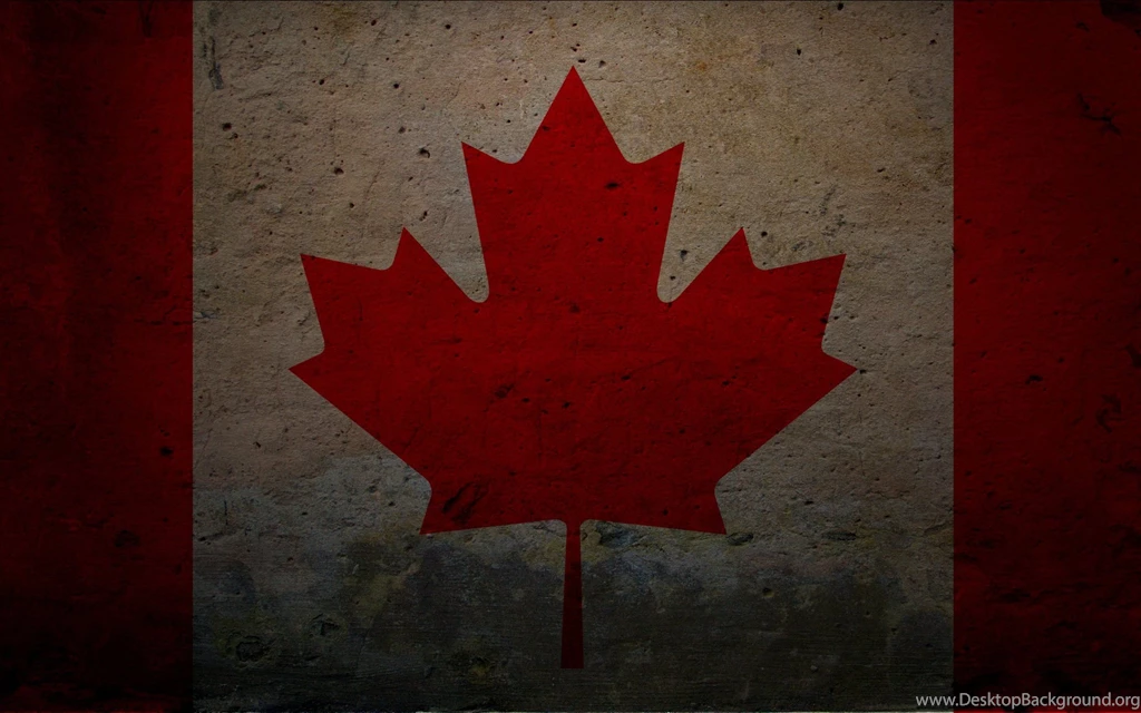 Canada Canadian Flag Flags Grunge Wallpapers (
