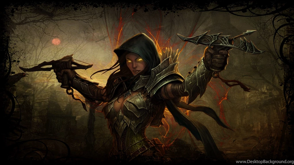 Diablo 3 Demon Hunter (background) By Cursedblade1337 On DeviantArt