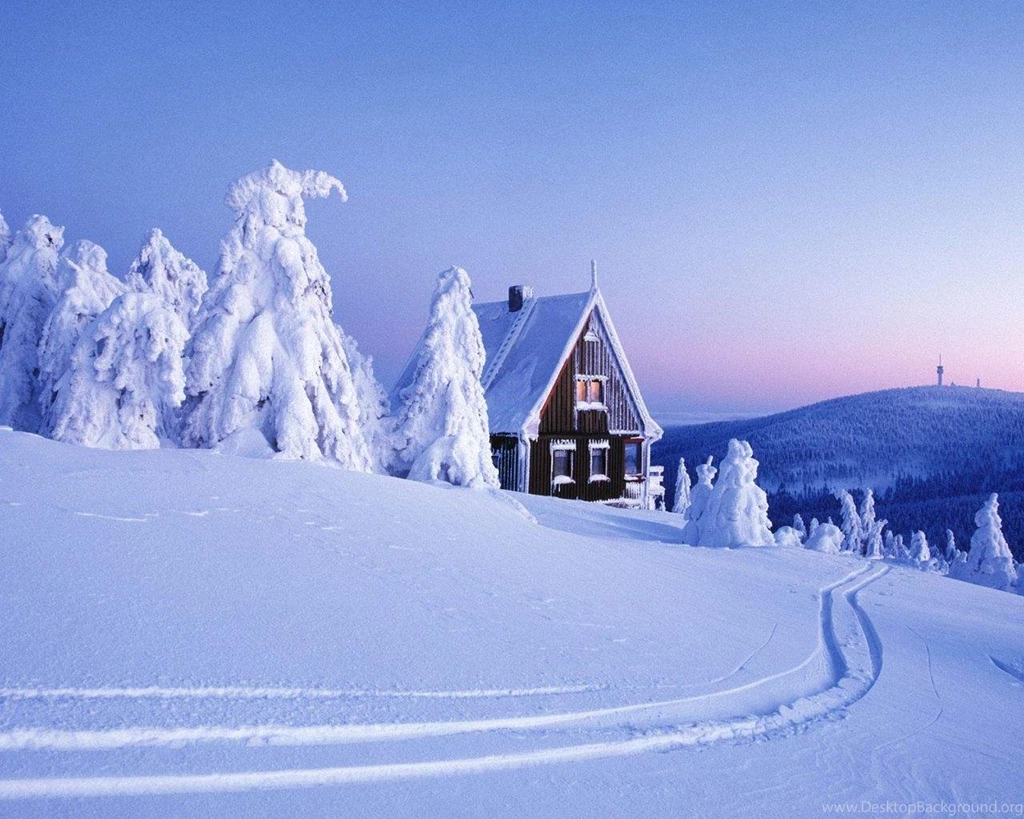 Wallpapers Snow Mountain House 1280 X 1024 Landscapes Mountains ...