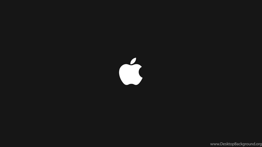 1366x768 Apple Logo (black) Desktop PC And Mac Wallpapers