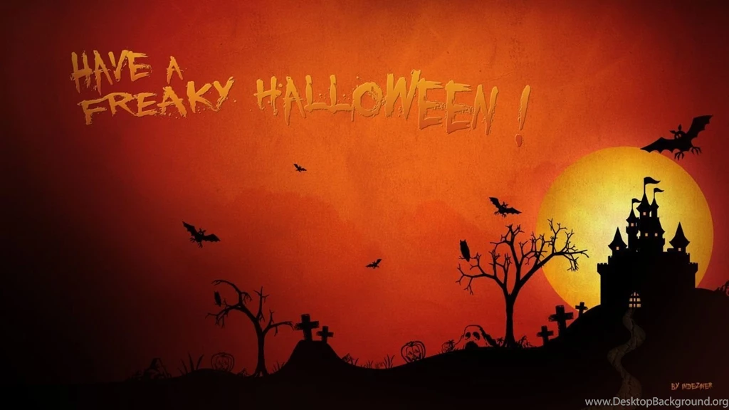 1366x768 Freaky Halloween Desktop PC And Mac Wallpapers