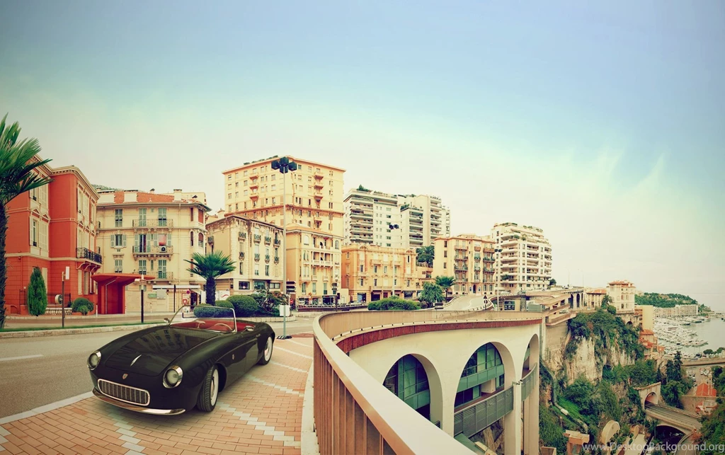 Wallpapers Monte Carlo, Monaco, City, Street, Old Car Desktop ...